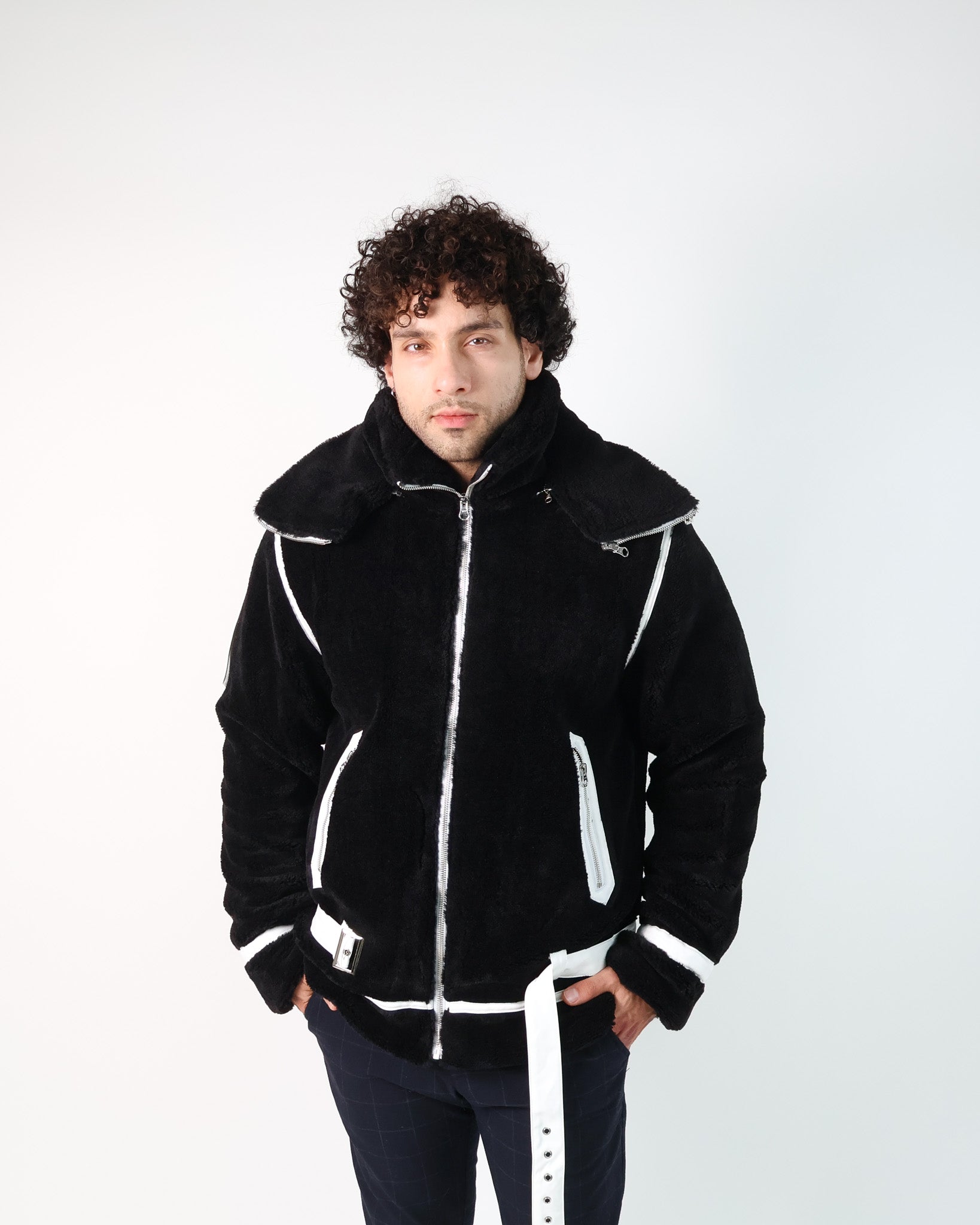 Faux Fur Black Winter Jacket